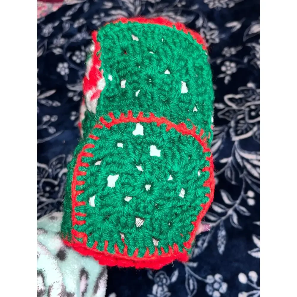 Vintage Handmade Crocheted Stocking